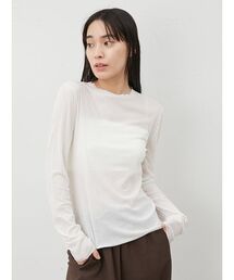 期間限定セール Mila オーウェンのTシャツ/カットソー（ホワイト Owen｜ミラ トップス