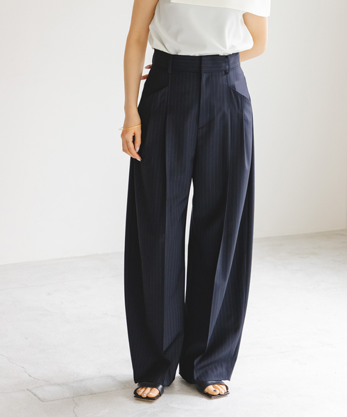 【試着のみ新品】Noble ナイロンタフタボリュームパンツ ナイロンタフタボリュームパンツ（その他パンツ）｜NOBLE