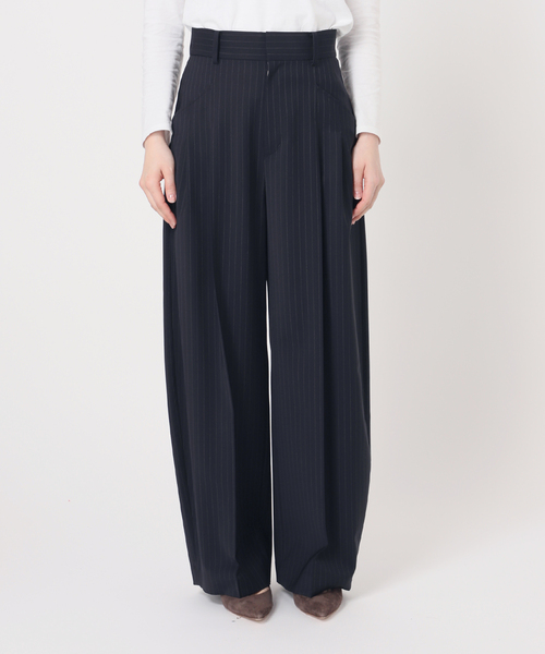 NOBLE タックパンツ NOBLE｜タックカービーボリュームパンツ | Rakuten Fashion(楽天