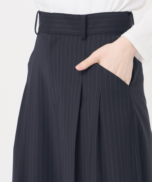 セール】タックカービーボリュームパンツ（スラックス）｜NOBLE