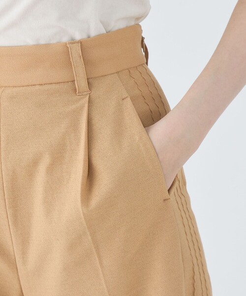MACPHEE(マカフィー)の「コットンジョーゼット ハーフパンツ(その他パンツ・レディース・ベージュ/ネイビー・34/36)」の8枚目の写真