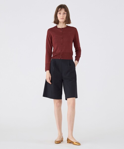 MACPHEE(マカフィー)の「コットンジョーゼット ハーフパンツ(その他パンツ・レディース・ベージュ/ネイビー・34/36)」の5枚目の写真