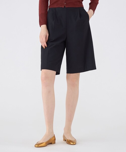 MACPHEE マカフィー ショートパンツ ワイドパンツ セール】シルクネップウェザー タックワイドパンツ（その他