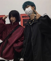 UP START（アップスタート）の「【WARAIJOGO】サイドラインルーズシルエットトラックジャケット(NEZ)（ブルゾン）」