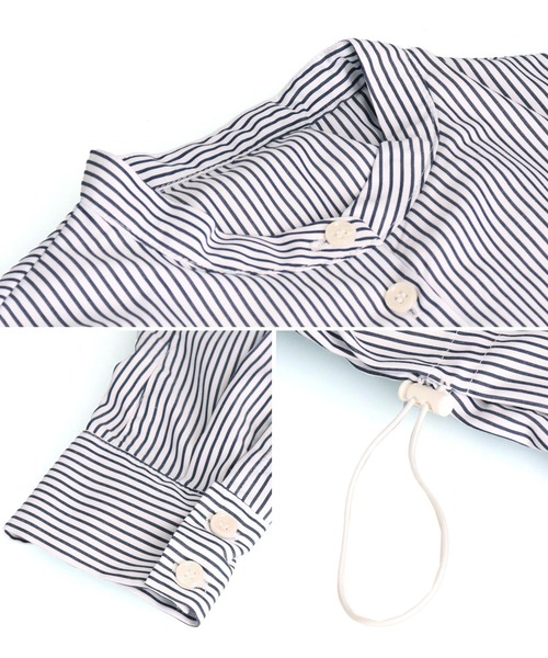 ANAP（アナップ）の「先染めストライプ フライヨークブラウス（シャツ/ブラウス・レディース・ネイビー/ブルー・FREE）」の17枚目の写真