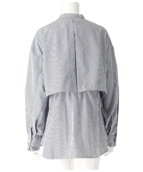 ANAP（アナップ）の「先染めストライプ フライヨークブラウス（シャツ/ブラウス・レディース・ネイビー/ブルー・FREE）」の21枚目の写真