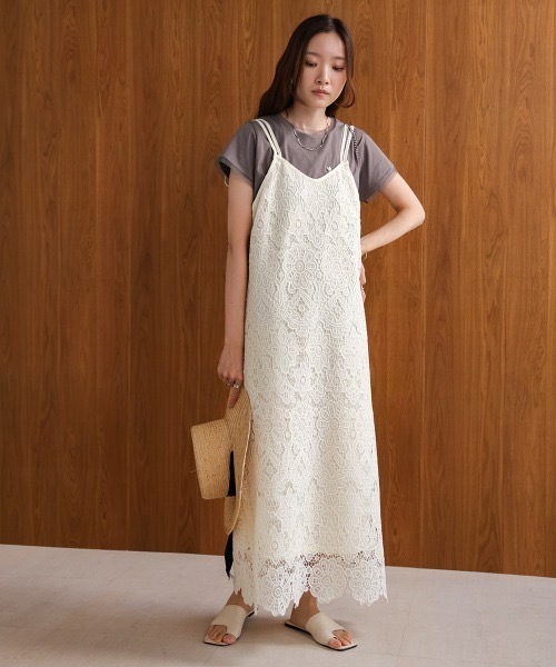 Bab(バブ)の「【S・Mサイズ展開】レースバックリボンキャミワンピース(ワンピース・レディース・ホワイト系その他/モカ/ブラック・MEDIUM/SMALL)」の7枚目の写真
