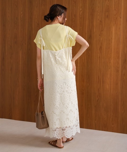 Bab(バブ)の「【S・Mサイズ展開】レースバックリボンキャミワンピース(ワンピース・レディース・ホワイト系その他/モカ/ブラック・MEDIUM/SMALL)」の19枚目の写真