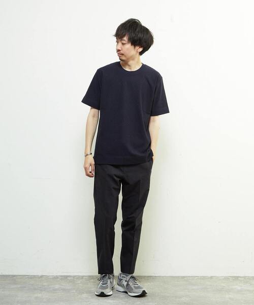 MEN'S MELROSE(メンズメルローズ)の「リンクスジャガードスタンダード半袖Tシャツ(Tシャツ/カットソー・メンズ・ホワイト/ライトグレー/ミント/ネイビー・2/4/3)」の14枚目の写真