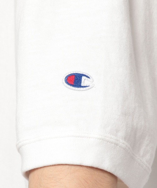 Champion（チャンピオン）の「【Champion(チャンピオン)】別注オーバーダイリバースウィーブTシャツ（Tシャツ/カットソー・メンズ・パープル/チャコール/オフホワイト・LARGE/MEDIUM）」の14枚目の写真