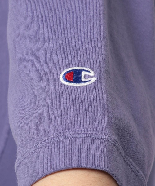 Champion（チャンピオン）の「【Champion(チャンピオン)】別注オーバーダイリバースウィーブTシャツ（Tシャツ/カットソー・メンズ・パープル/チャコール/オフホワイト・LARGE/MEDIUM）」の16枚目の写真