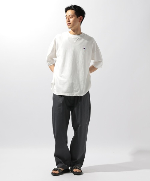 Champion（チャンピオン）の「【Champion(チャンピオン)】別注オーバーダイリバースウィーブTシャツ（Tシャツ/カットソー・メンズ・パープル/チャコール/オフホワイト・LARGE/MEDIUM）」の18枚目の写真