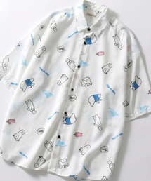 SITRY（シトリー）の「Silk Touch Animal Print Shirt/接触冷感 シルクタッチ アニマル 総柄プリント とろみシャツ 半袖シャツ（シャツ/ブラウス）」