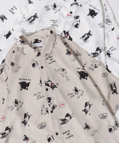 SITRY(シトリー)の「Silk Touch Animal Print Shirt/接触冷感 シルクタッチ アニマル 総柄プリント とろみシャツ 半袖シャツ(シャツ/ブラウス・メンズ・ホワイト系その他3/ブラック系その他4/ホワイト系その他/ベージュ系その他/ブルー系その他/グリーン系その他/ブラック系その他2/ブルー系その他2/ブラック系その他/ホワイト系その他2/ホワイト系その他4/ブラック系その他3/ブラック系/ブラック系その他7/グリーン系その他2/ネイビー系/ブラック系その他5/ネイビー系1/ベージュ系その他2/ブラック系1/ブラック系その他6/ブルー系その他5/ブルー系その他4/ブルー系その他3/グレー系その他/ホワイト系/ホワイト系その他7/ホワイト系その他6/ホワイト系その他5・M/L)」の19枚目の写真