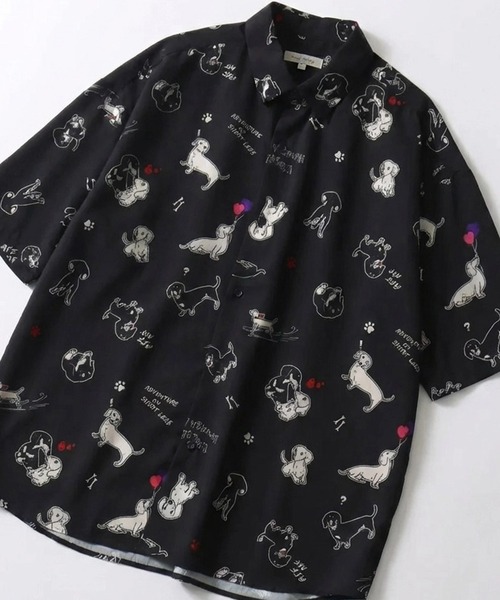 SITRY(シトリー)の「Silk Touch Animal Print Shirt/接触冷感 シルクタッチ アニマル 総柄プリント とろみシャツ 半袖シャツ(シャツ/ブラウス・メンズ・ホワイト系その他3/ブラック系その他4/ホワイト系その他/ベージュ系その他/ブルー系その他/グリーン系その他/ブラック系その他2/ブルー系その他2/ブラック系その他/ホワイト系その他2/ホワイト系その他4/ブラック系その他3/ブラック系/ブラック系その他7/グリーン系その他2/ネイビー系/ブラック系その他5/ネイビー系1/ベージュ系その他2/ブラック系1/ブラック系その他6/ブルー系その他5/ブルー系その他4/ブルー系その他3/グレー系その他/ホワイト系/ホワイト系その他7/ホワイト系その他6/ホワイト系その他5・M/L)」の13枚目の写真