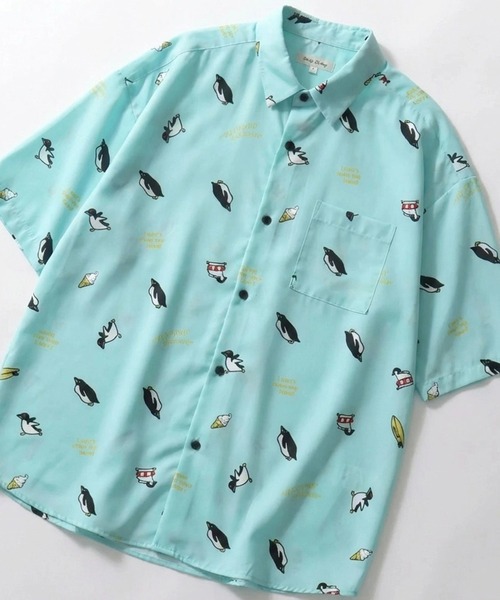 SITRY(シトリー)の「Silk Touch Animal Print Shirt/接触冷感 シルクタッチ アニマル 総柄プリント とろみシャツ 半袖シャツ(シャツ/ブラウス・メンズ・ホワイト系その他3/ブラック系その他4/ホワイト系その他/ベージュ系その他/ブルー系その他/グリーン系その他/ブラック系その他2/ブルー系その他2/ブラック系その他/ホワイト系その他2/ホワイト系その他4/ブラック系その他3/ブラック系/ブラック系その他7/グリーン系その他2/ネイビー系/ブラック系その他5/ネイビー系1/ベージュ系その他2/ブラック系1/ブラック系その他6/ブルー系その他5/ブルー系その他4/ブルー系その他3/グレー系その他/ホワイト系/ホワイト系その他7/ホワイト系その他6/ホワイト系その他5・M/L)」の22枚目の写真