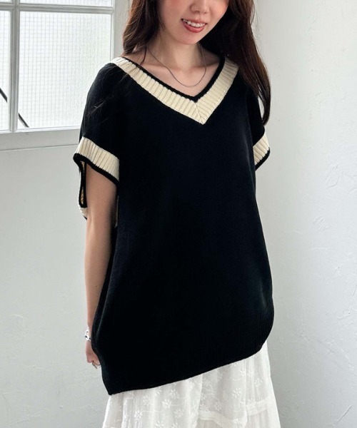 archives(アルシーヴ)の「ラインミドルベスト(ベスト・レディース・ブラック/アイボリー/ネイビー/グレー・MEDIUM)」の22枚目の写真