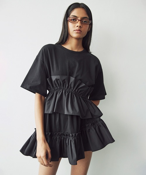 【匿名配送】ソリン　Asymmetry Ruffled Long T-shirt SORIN/ソリン Asymmetry Ruffled Long T-shirt - メルカリ