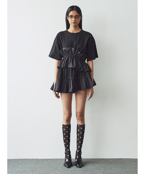 トップス SORIN Asynmentry Ruffled T-shirt セール】Asynmentry Ruffled T-shirt（Tシャツ/カットソー