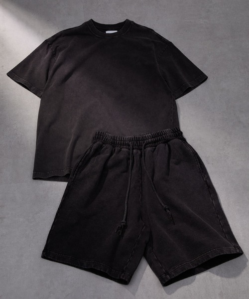 WEARSTAND（ウェアスタンド）の「【WEARSTAND/ウェアスタンド】Pigment T-Shirt  / ピグメント加工Tシャツ / セットアップ / ビンテージ風 / レギュラーフィット（Tシャツ/カットソー・メンズ・ブラック/カーキ/グレー・MEDIUM/LARGE/X-LARGE）」の2枚目の写真