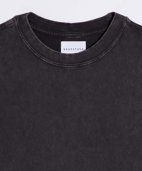 WEARSTAND（ウェアスタンド）の「【WEARSTAND/ウェアスタンド】Pigment T-Shirt  / ピグメント加工Tシャツ / セットアップ / ビンテージ風 / レギュラーフィット（Tシャツ/カットソー・メンズ・ブラック/カーキ/グレー・MEDIUM/LARGE/X-LARGE）」の6枚目の写真
