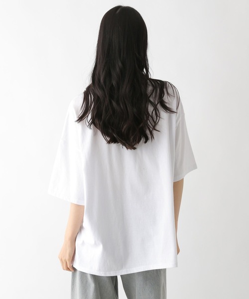 Heather(ヘザー)の「WEB限定 ヴィンテージプリントTEE 497424(Tシャツ/カットソー・レディース・オフホワイト/スミクロ/オートミール・FREE)」の6枚目の写真