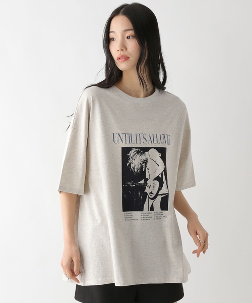 Heather(ヘザー)の「WEB限定 ヴィンテージプリントTEE 497424(Tシャツ/カットソー・レディース・オフホワイト/スミクロ/オートミール・FREE)」の12枚目の写真