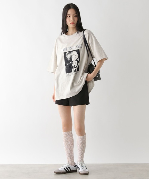Heather(ヘザー)の「WEB限定 ヴィンテージプリントTEE 497424(Tシャツ/カットソー・レディース・オフホワイト/スミクロ/オートミール・FREE)」の16枚目の写真