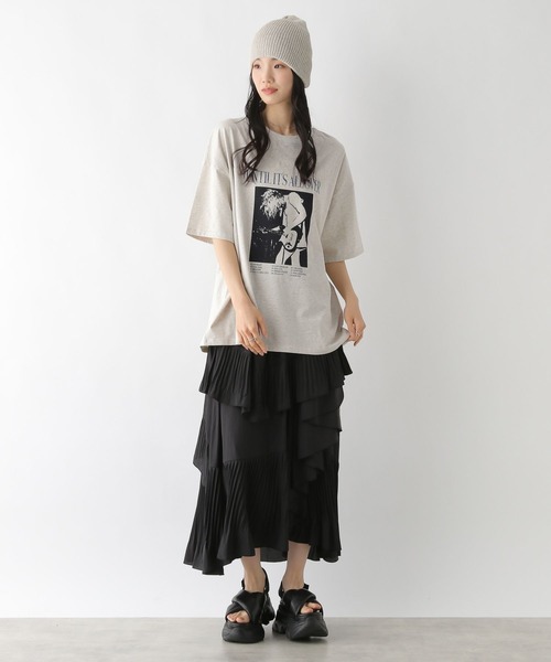 Heather(ヘザー)の「WEB限定 ヴィンテージプリントTEE 497424(Tシャツ/カットソー・レディース・オフホワイト/スミクロ/オートミール・FREE)」の20枚目の写真