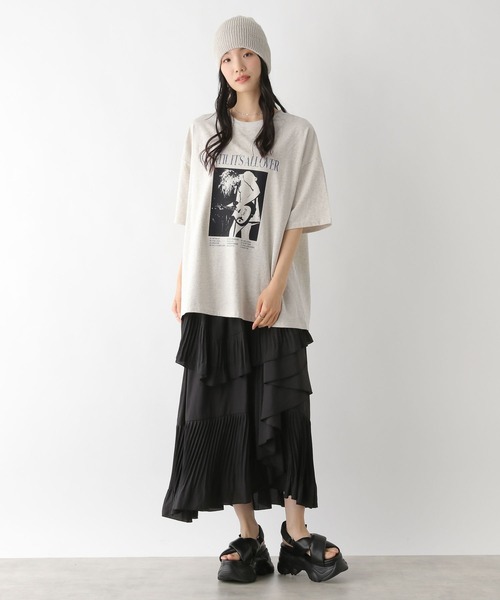 Heather(ヘザー)の「WEB限定 ヴィンテージプリントTEE 497424(Tシャツ/カットソー・レディース・オフホワイト/スミクロ/オートミール・FREE)」の21枚目の写真