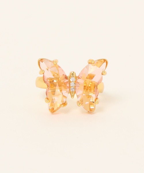 VIBGYOR(ヴィブジョー)の「【charme by pimo 】蝶々 ガラス リング 指輪(MA)(リング・レディース・パープル/ライトパープル/イエロー/レッド/クリア/ライトブルー/ライトグリーン/サーモンピンク/グリーン/その他/グレー・FREE)」の8枚目の写真