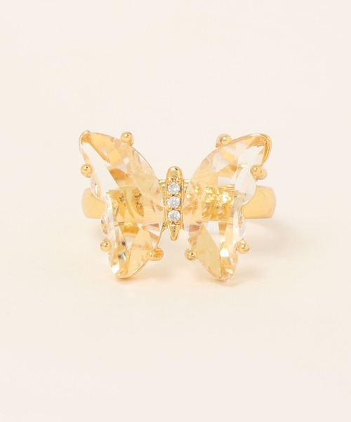 VIBGYOR(ヴィブジョー)の「【charme by pimo 】蝶々 ガラス リング 指輪(MA)(リング・レディース・パープル/ライトパープル/イエロー/レッド/クリア/ライトブルー/ライトグリーン/サーモンピンク/グリーン/その他/グレー・FREE)」の11枚目の写真