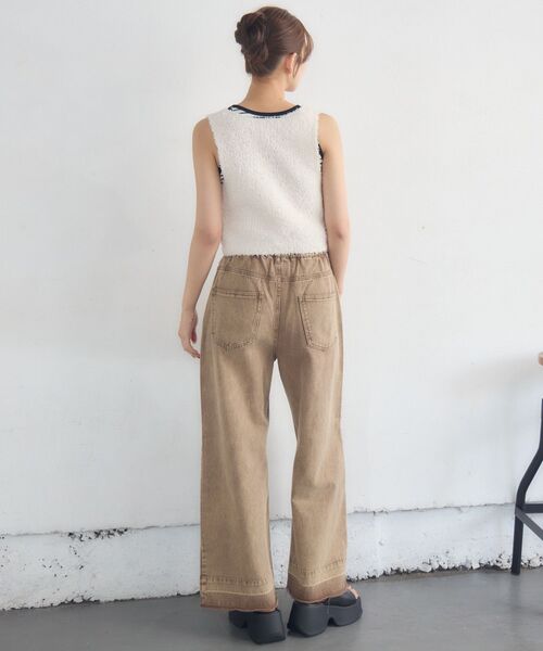 RETRO GIRL(レトロガール)の「リボンヤーンベスト(ベスト・レディース・ナチュラル/ライトグレー/ブラック・FREE)」の11枚目の写真