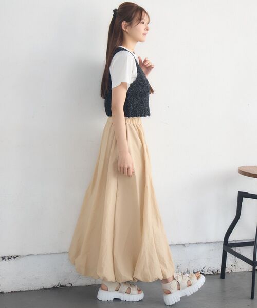 RETRO GIRL(レトロガール)の「リボンヤーンベスト(ベスト・レディース・ナチュラル/ライトグレー/ブラック・FREE)」の17枚目の写真