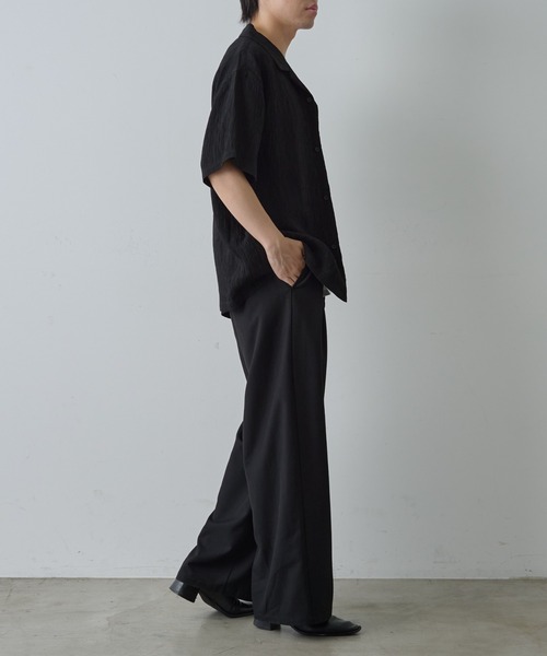 COLONY 2139（コロニートゥーワンスリーナイン）の「楊柳ジャガード半袖シャツ（シャツ/ブラウス・メンズ・ホワイト/ブラック・MEDIUM/LARGE）」の14枚目の写真