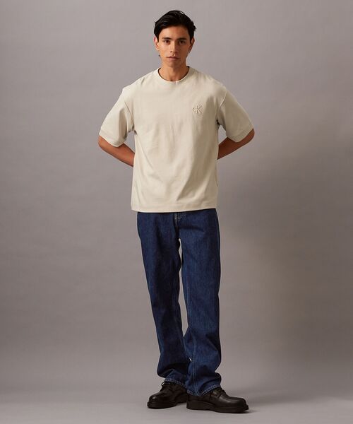 Calvin Klein(カルバン・クライン)の「【ユニセックス】インター ロックTシャツ(Tシャツ/カットソー・メンズ・ライトベージュ/ブラック/ブルー系その他・M/S/L/XL)」の10枚目の写真