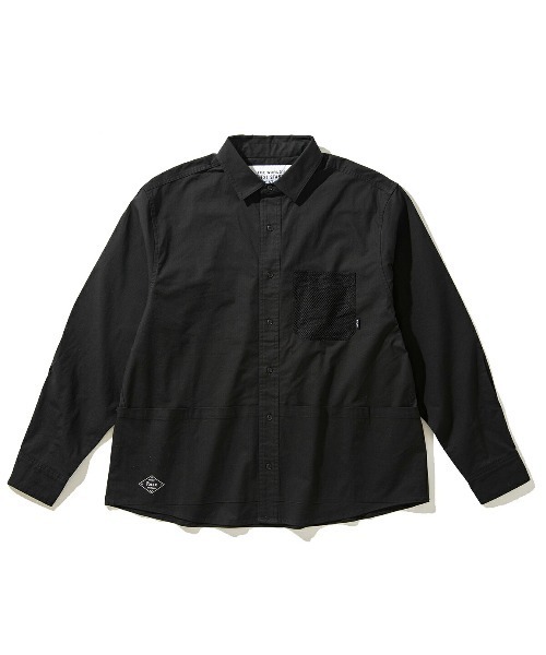 Kinetics(キネティクス)の「POLER STRECH MULTI POCKET L/S RELAX FIT SHIRT JKT (ポーラー ストレッチマルチポケットエルエスリラックスフィットシャツジャケット)(シャツ/ブラウス・メンズ・ブラック・X-LARGE/LARGE/MEDIUM)」の1枚目の写真