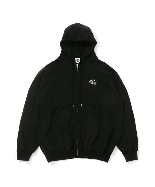 CITY COUNTRY CITY EMBROIDERED LOGO ZIP UP COTTON CCC-233C003
