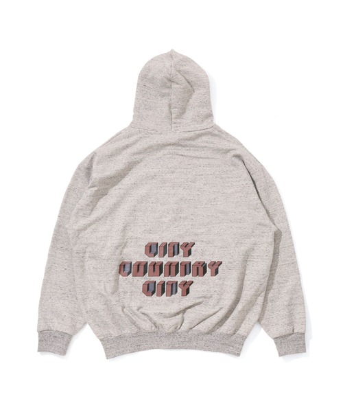 バーガー VARSITY LOGO SWEAT ZIP UP PARKA /バーシティ ロゴ スウェット