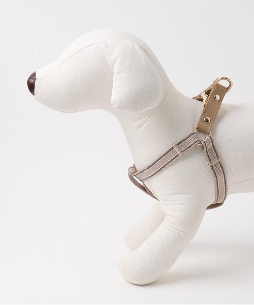 moncheri(モンシェリ)の「ミックスカラー反射ハーネス【3サイズ展開・ワンタッチ着脱・サイズ調整可能・7㎏まで対応】(リード/ハーネス/首輪・レディース・クリーム/モカ・S/L/M)」の13枚目の写真