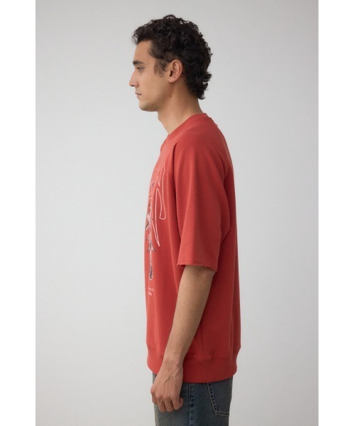 AZUL by moussy(アズールバイマウジー)の「カットオフスウェットTEE(Tシャツ/カットソー・メンズ・ライトブラック/クリアレッド/杢グレー・MEDIUM/LARGE)」の9枚目の写真