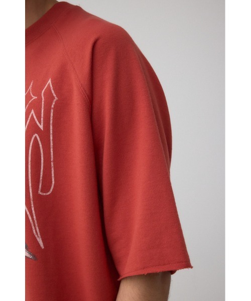 AZUL by moussy(アズールバイマウジー)の「カットオフスウェットTEE(Tシャツ/カットソー・メンズ・ライトブラック/クリアレッド/杢グレー・MEDIUM/LARGE)」の5枚目の写真