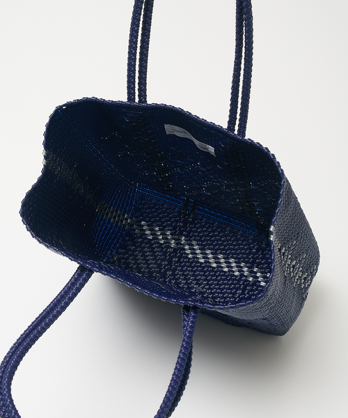 Moon Bird（ムーンバード）の「【MOON BIRD/ムーンバード】【別注】サイドラインメルカドバック（かごバッグ・レディース・ブラック/ネイビー/ホワイト・フリー）」の22枚目の写真