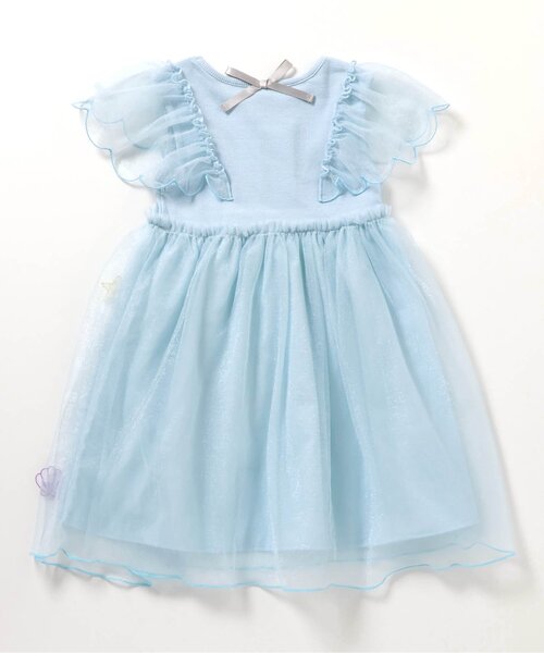 apres les cours（アプレレクール）の「【ジュニア対応】シェルモチーフチュールワンピース（ワンピース・キッズ・アイボリー/サックスブルー・80/90/100/110/120/130/140）」の13枚目の写真