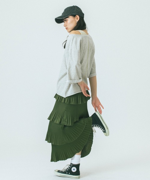 ROSE BUD（ローズバッド）の「【WEB・一部店舗限定】COLOR NEP OFF-SHOULDER TOP（Tシャツ/カットソー・レディース・ホワイト/グレー/ネイビー・ONE SIZE）」の11枚目の写真