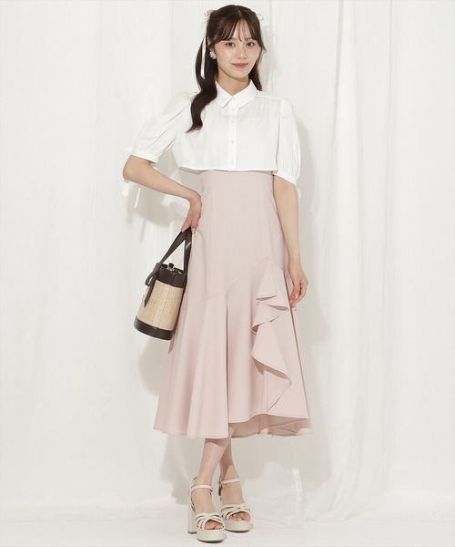 epine キャミワンピース クロップド丈ブラウス セット epine エピヌ キャミワンピ クロップド丈ブラウス(半袖) セット