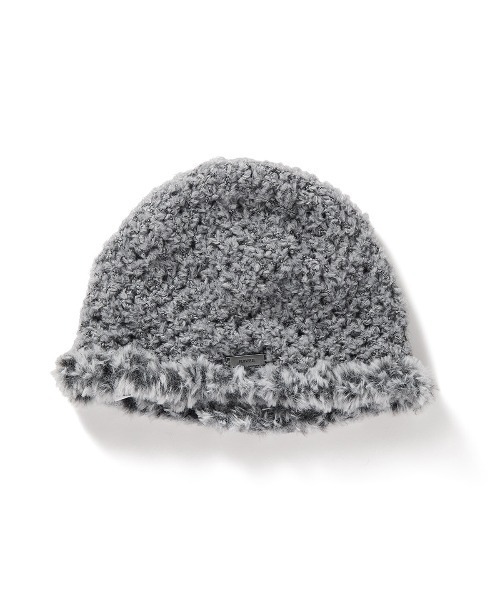 Fluffy-trim Mesh Knit Cap（ニットキャップ/ビーニー
