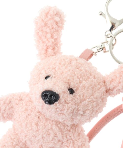 earth music&ecology（アースミュージックアンドエコロジー）の「Fluffy Rabbit チャーム（キーホルダー・レディース・ピンク/ブラウン・FREE）」の16枚目の写真