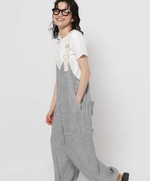 新品 niko and FINEリネンツイルサロペット セール】FINEリネンツイルサロペット（サロペット