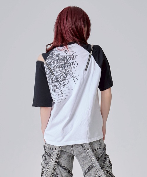 REFLEM 薔薇グラフィックロンT REFLEM 薔薇グラフィックロンT